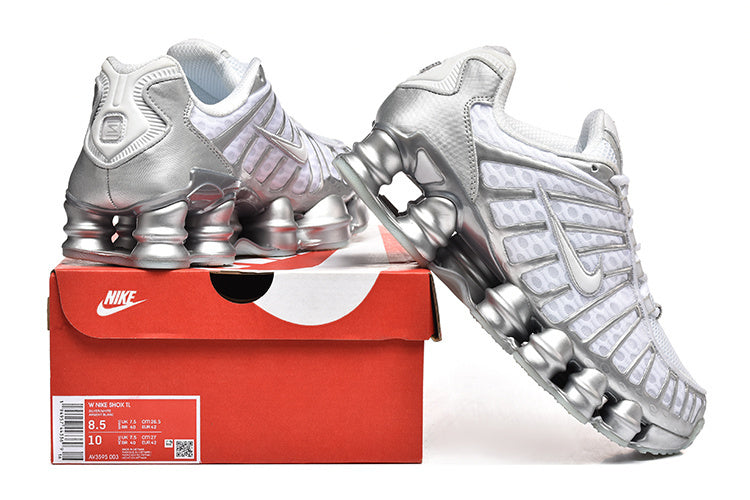 Shox TL " WHITE METALLIC “