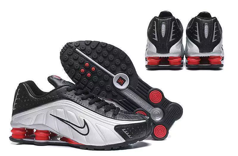 Shox R4 "Prata/Vermelho"