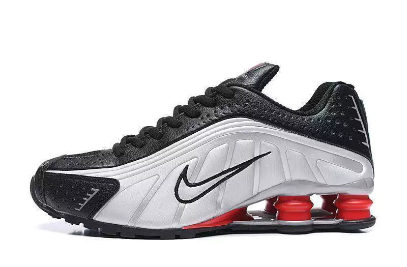 Shox R4 "Prata/Vermelho"