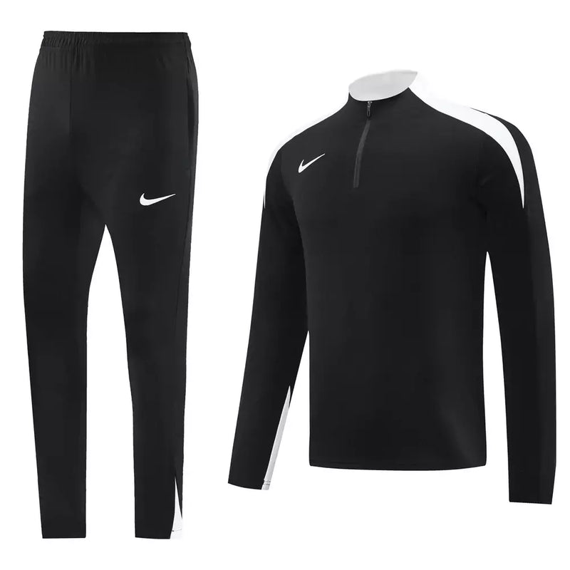 Conjunto Nike Dri-Fit Jaqueta + Calça "Black/White"