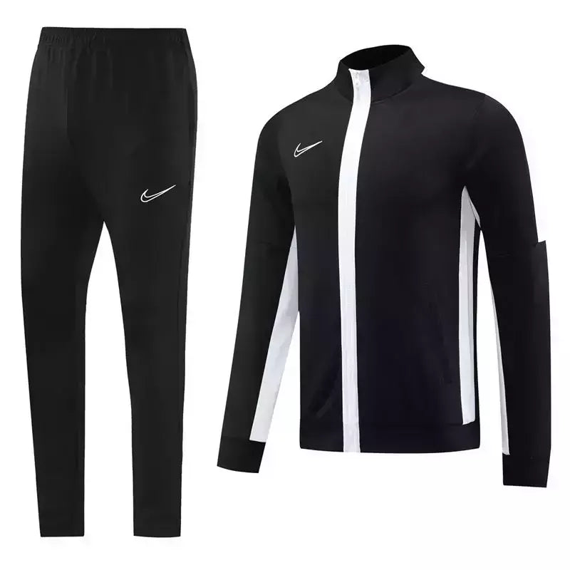 Conjunto Nike Dri-Fit Jaqueta + Calça "Black/White"