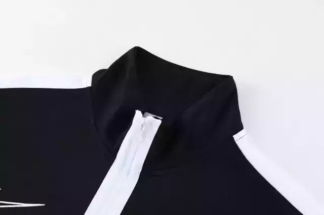 Conjunto Nike Dri-Fit Jaqueta + Calça "Black/White"