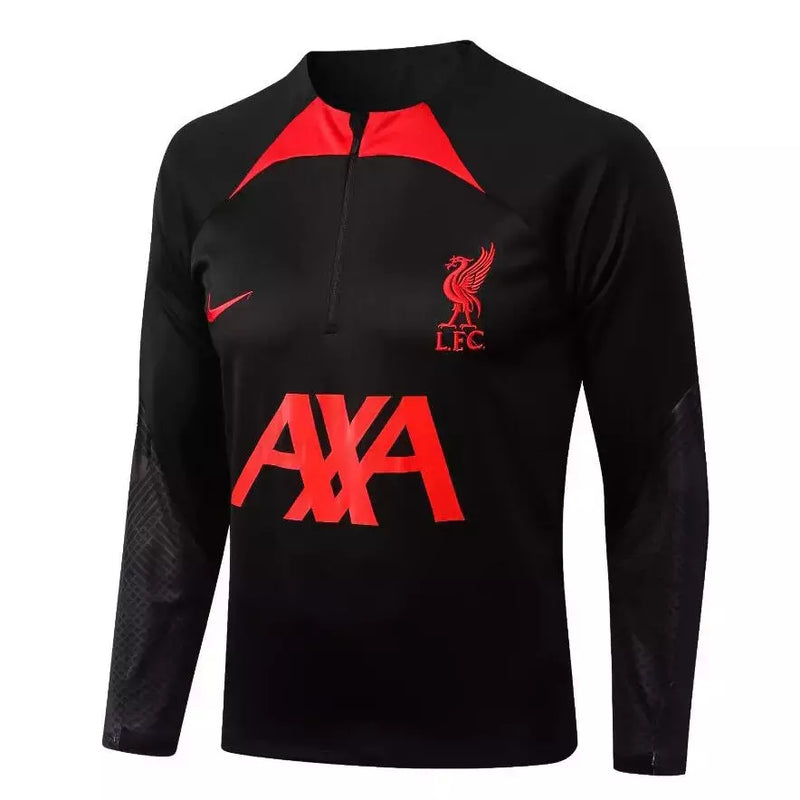 Tracksuit Liverpool"Black Red" (Somente Parte De Cima)