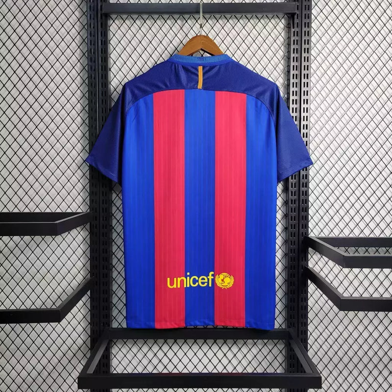 Camisa Retrô "Barcelona Home 16/17"