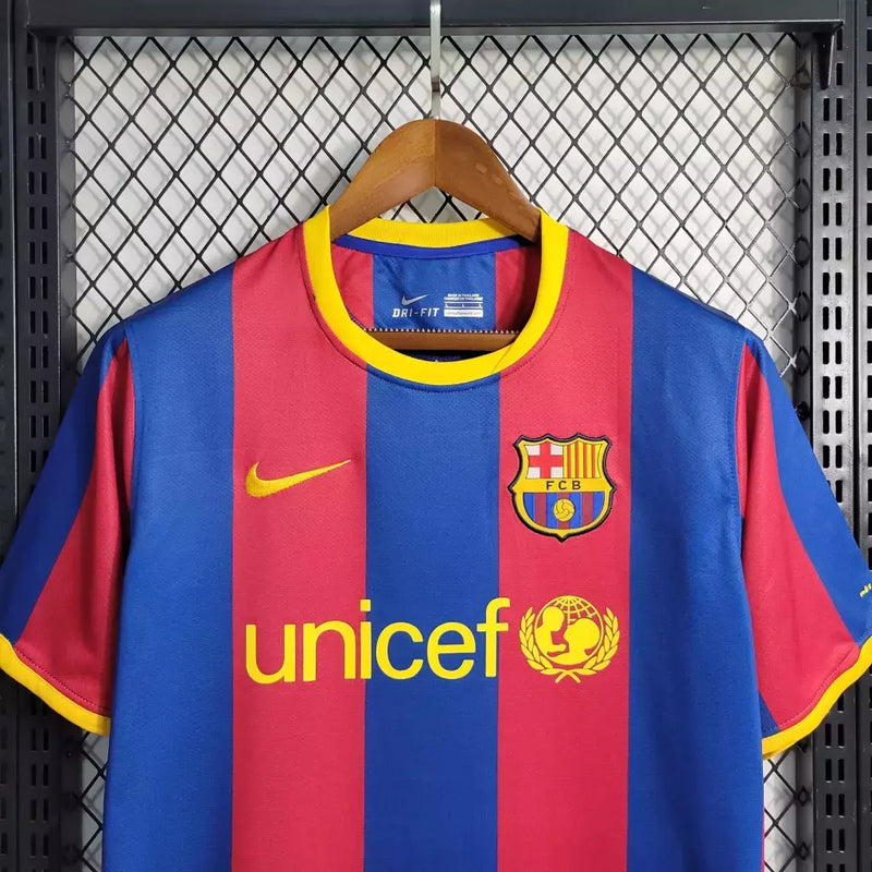 Camisa Retrô "Barcelona Home 10/11"