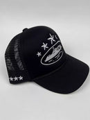 Boné Corteiz Trucker 5 Stars "Preto"