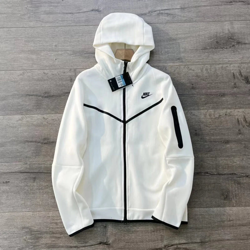 Tech Fleece Nike "Triple White" (Parte De Cima)