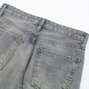 Calça Jeans Cinza Streetwear Baggy