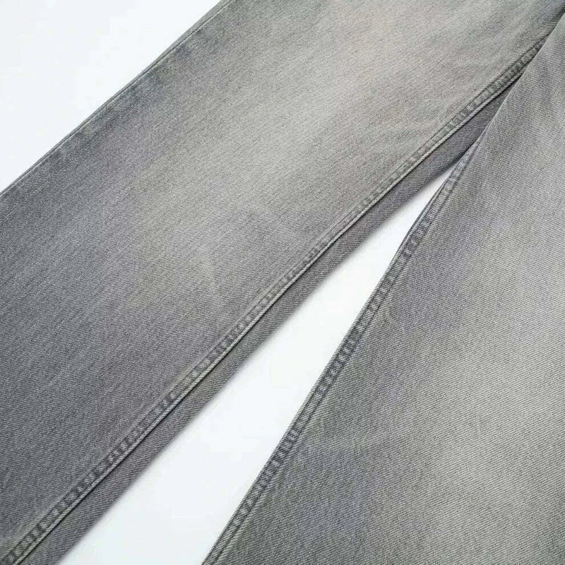 Calça Jeans Cinza Streetwear Baggy