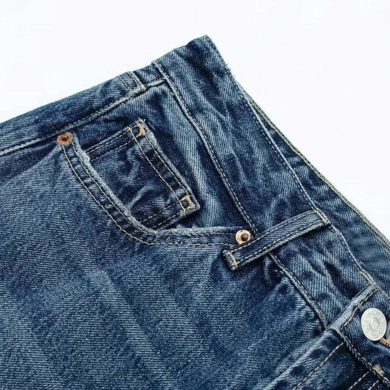 Calça Jeans Streetwear Baggy Azul Oceano