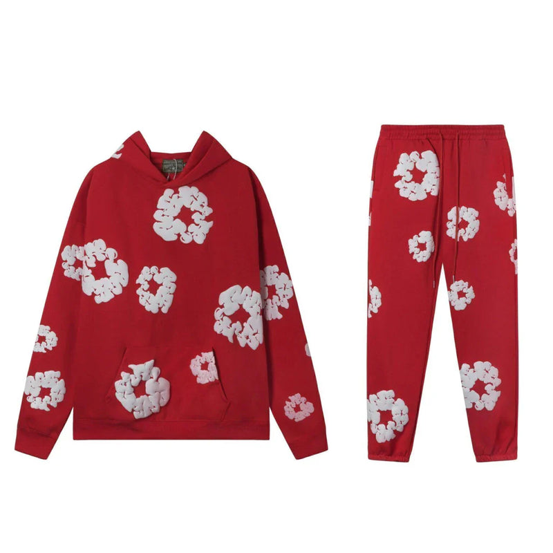 Conjunto Denim Tears The Cotton Wreath "Red"