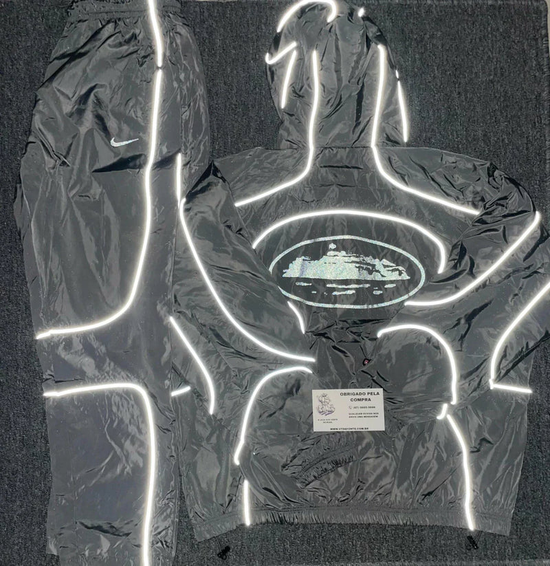 Conjunto Corteiz x Nike NRG Refletivo Grey
